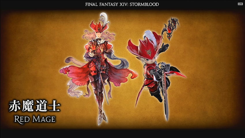 Final Fantasy XIV: Anunciado o primeiro novo trabalho para a nova expansão Stormblood: Red Mage papel de parede HD