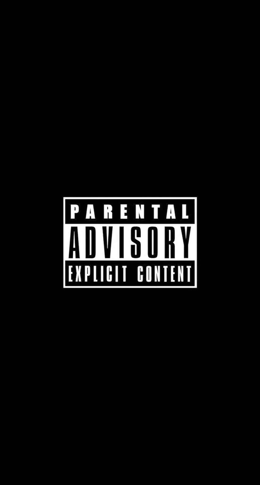 Phone & Celular : Parental Advisory Explicit Content, Black HD phone wallpaper