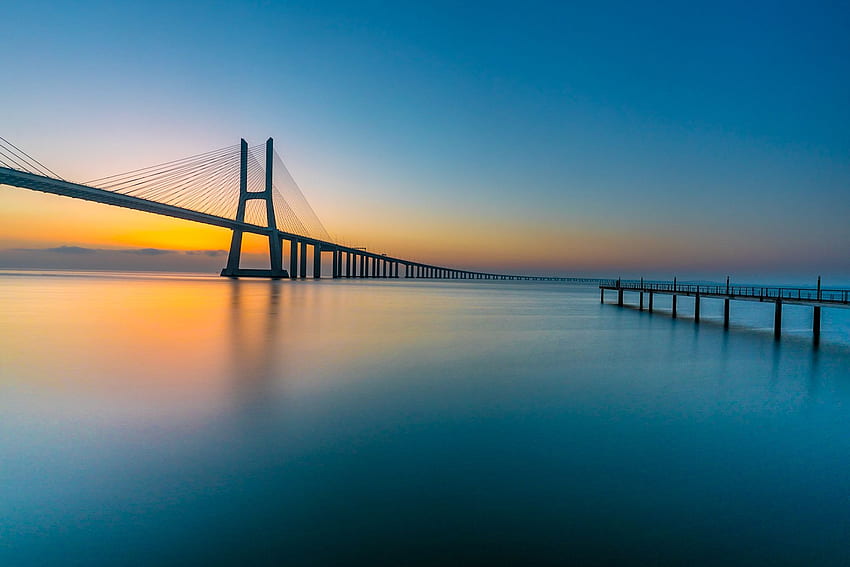 Ponte Vasco da Gama, Vasco-da-Gama-Brücke HD-Hintergrundbild