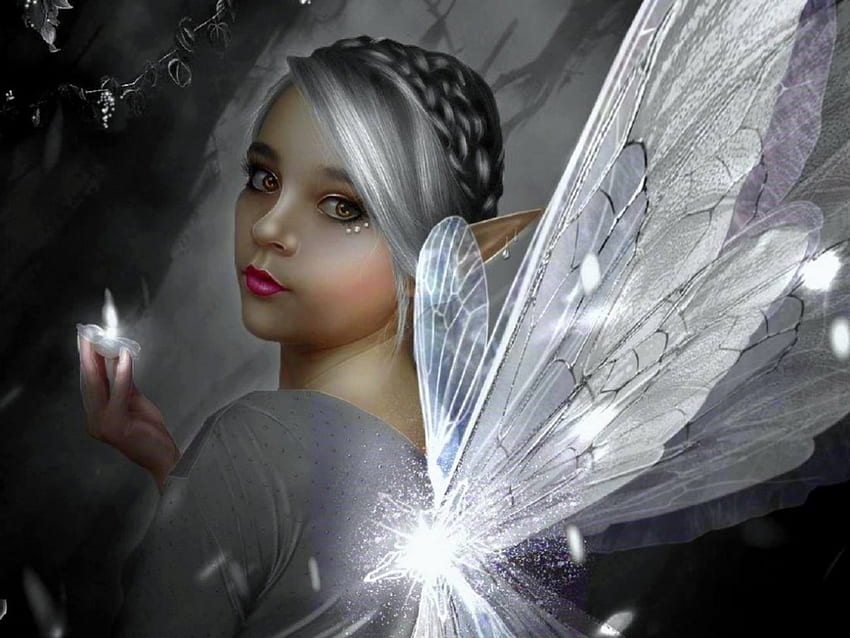 ~Shimmer Wings~, ailes, blanc, choses étranges que les gens portent, art numérique, création préfabriquée, amour quatre saisons, fantaisie, manipulation, filles, modèles Fond d'écran HD