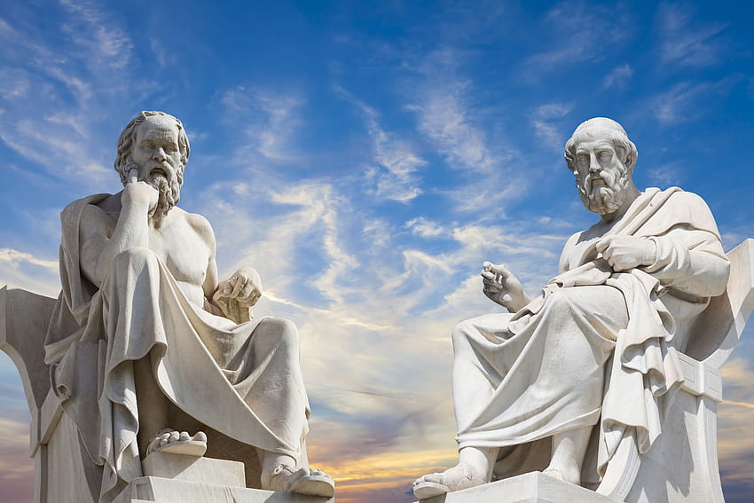 플라톤과 소크라테스, 고대 그리스의 가장 위대한 철학자 - 관습 HD 월페이퍼