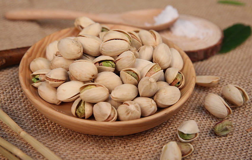 Nuts, Dish, Tablecloth, Pistachio for , section еда HD wallpaper