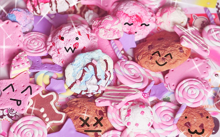 Kawaii Candy, Aesthetic Candy HD wallpaper