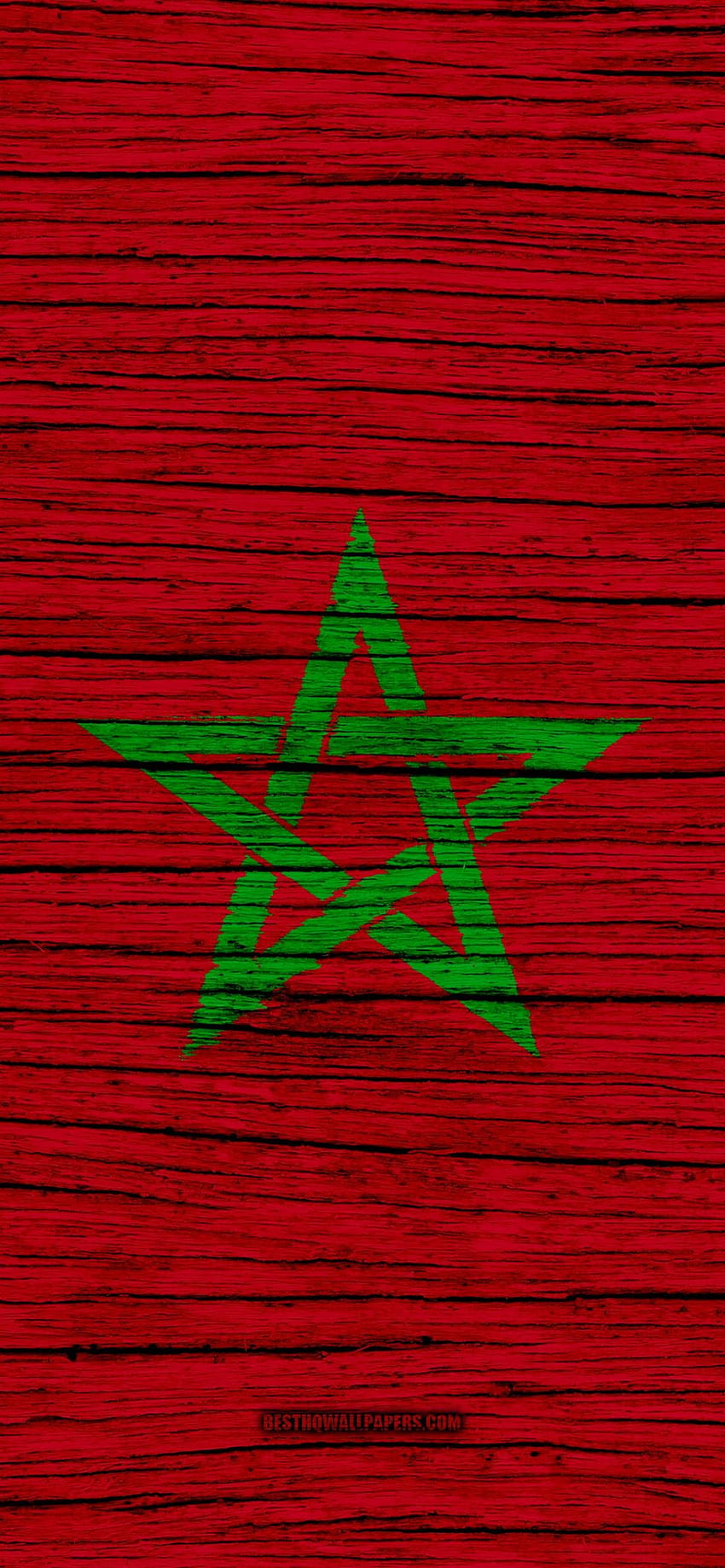 Bandiera Marocco 2020 - GetWalls.io, Bandiera Marocco Sfondo del telefono HD