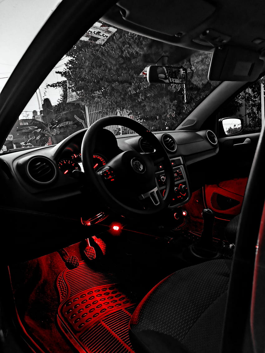 Volkswagen Gol, Spurweite, rot, Automoesign, Rad HD-Handy-Hintergrundbild