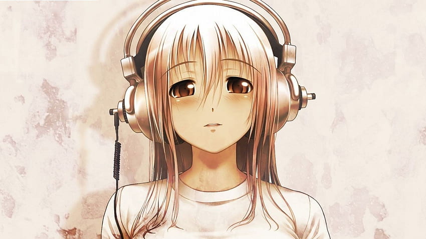 Premium AI Image  Beautiful cute anime girl floating in space listening to  music in her headphones Manga style Relaxing Generative Ai Lofi hip hop  music Study girl chilling Generative Ai