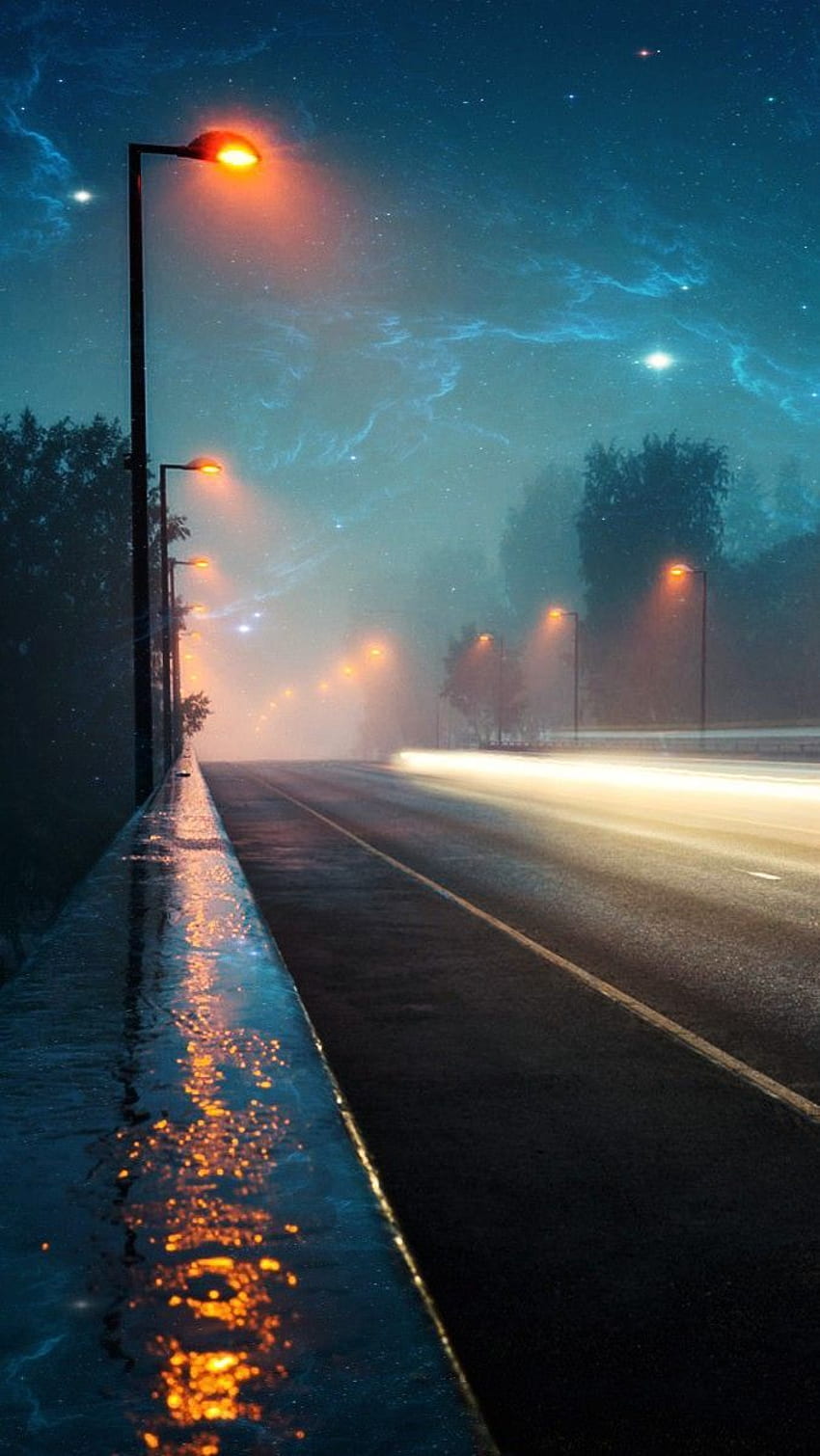 Midnight Highway Artistic IPhone . Aesthetic , Beautiful Landscapes, Art HD phone wallpaper