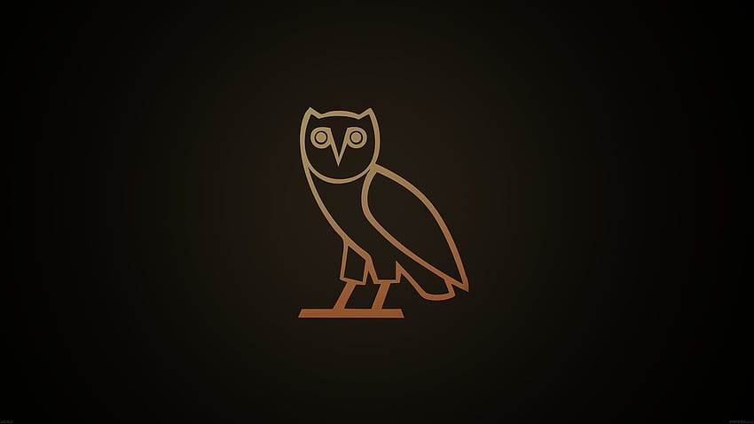 ノートパソコン用。 ovo owl ロゴ ダーク ミニマル, ダーク キュート 高画質の壁紙