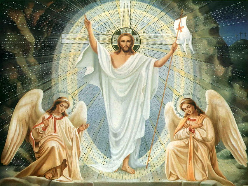 ケーシー・アンソニーの無罪判決！ イエス、イエスの復活、天使、カトリックのイースター 高画質の壁紙