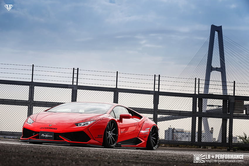 Lamborghini Huracan ทรงพลังด้วยชุดแต่งรอบคัน Liberty Walk วอลล์เปเปอร์ HD