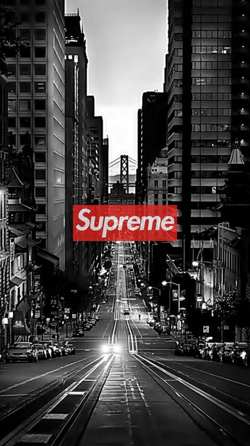 Supreme street, Black and White Street HD phone wallpaper | Pxfuel