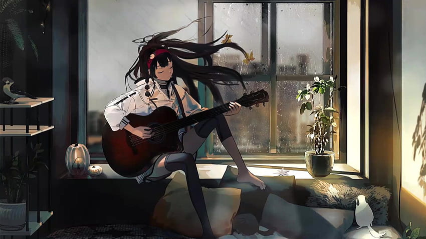 Anime Girl With Guitar Live, Cute Anime Girl Guitar HD wallpaper | Pxfuel