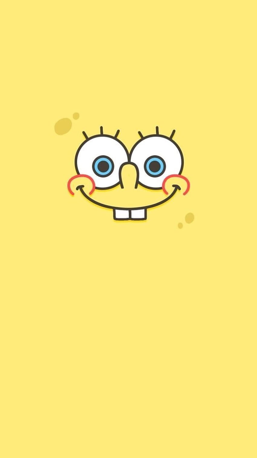 Spongebob สีเหลือง ใบหน้า SpongeBob วอลล์เปเปอร์โทรศัพท์ HD