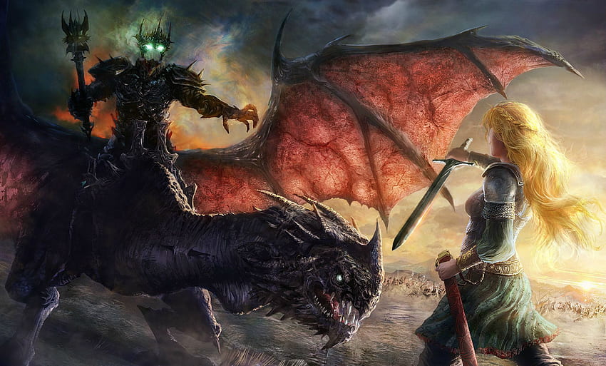 Éowyn (LOTR) , Lord of the Rings Dragon HD wallpaper
