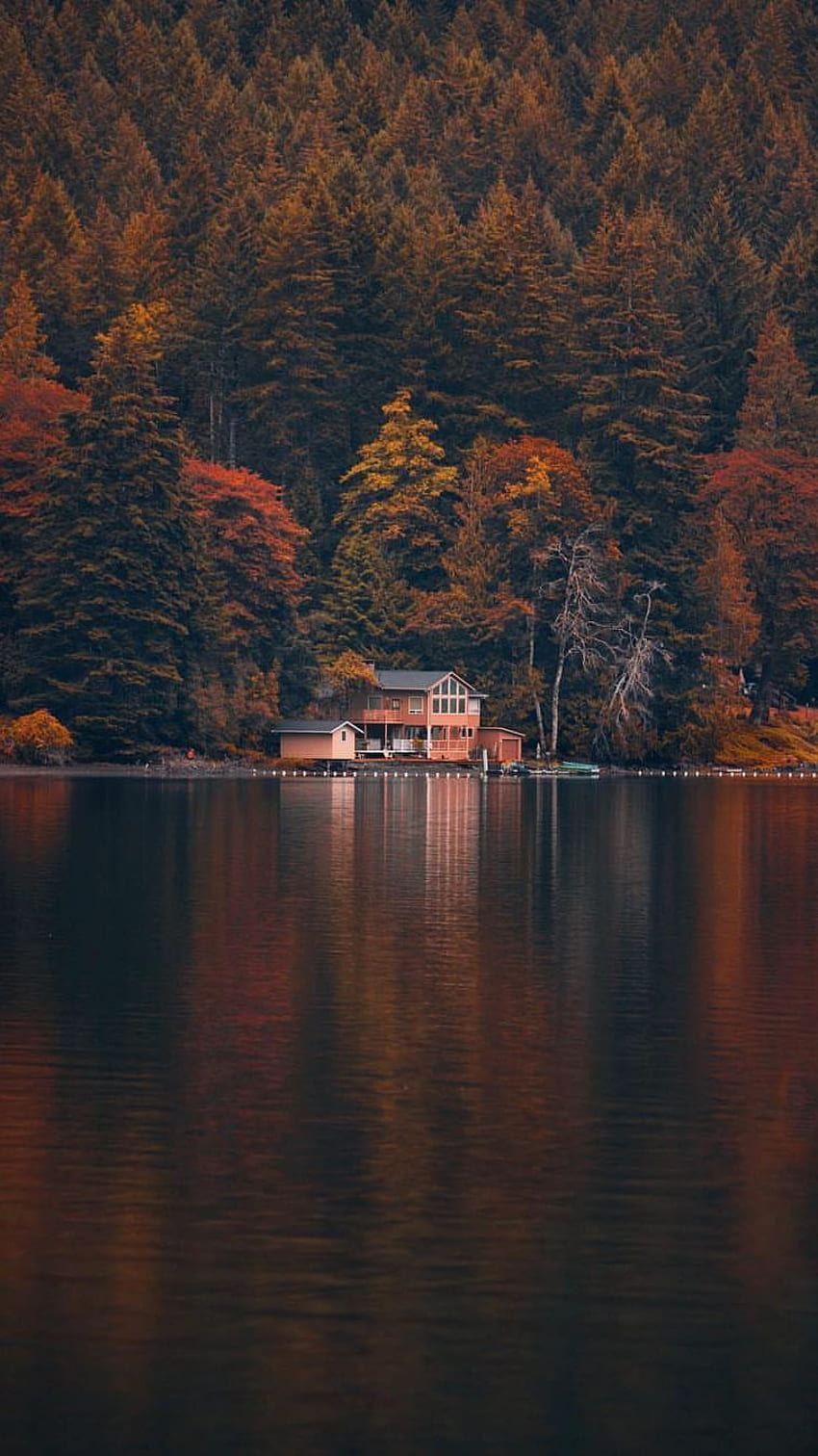 Lake House Kanada iPhone HD-Handy-Hintergrundbild