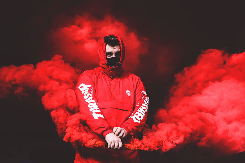 Smoke, , , Mask, Human, Person, Hood HD wallpaper