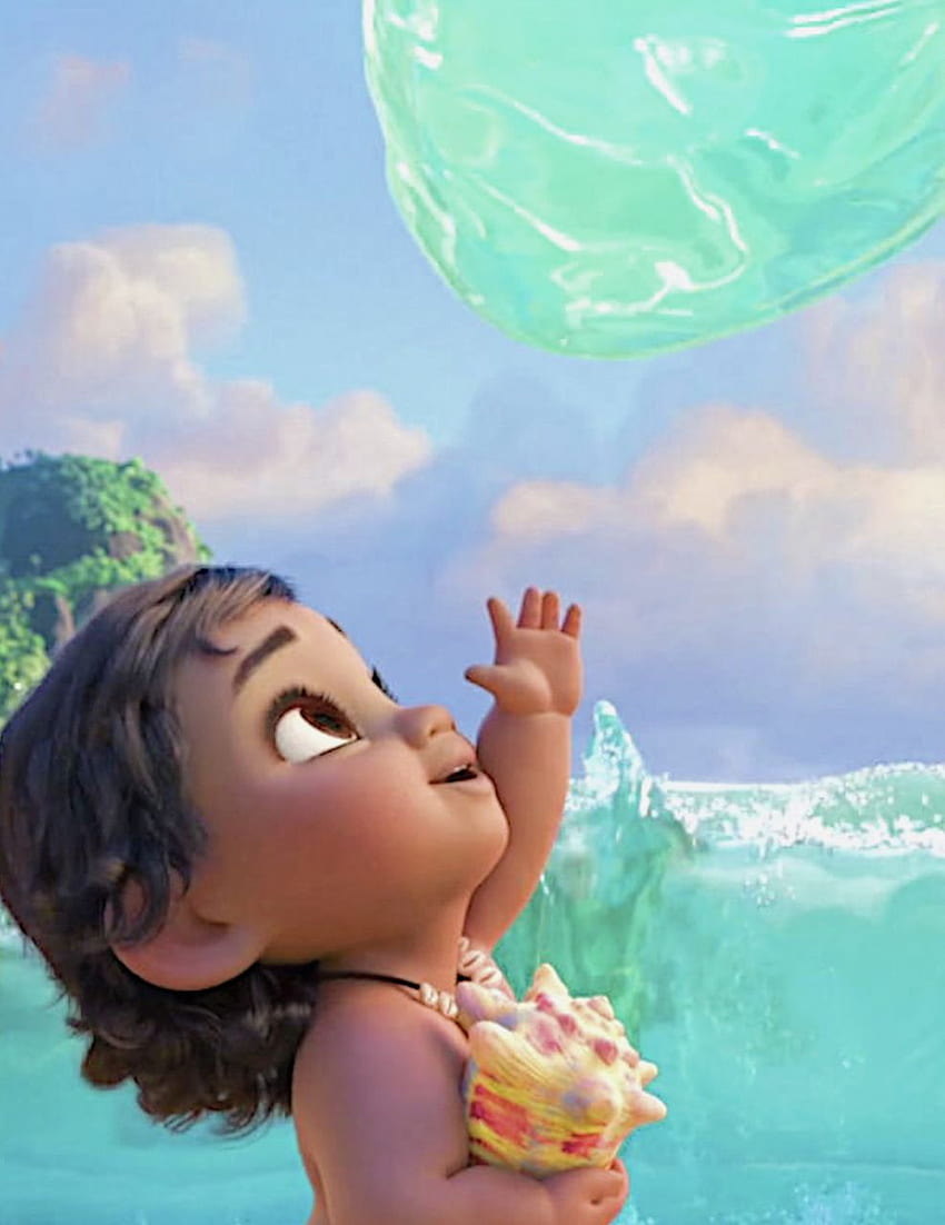 Disney, Moana, And Disney - Baby Moana - & Background, Princess Moana HD phone wallpaper