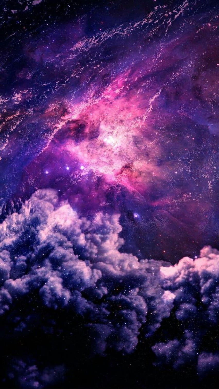 Where? To evening lands, Cloud Space HD phone wallpaper