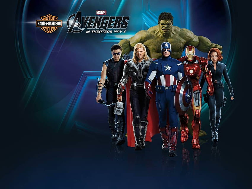 Cool Avengers And Harley Davidson Pi HD wallpaper | Pxfuel