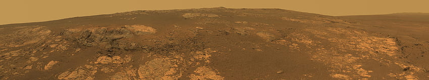Марсоход на възможностите на Марс в кратера Endeavour, 2012: многостенна, 5760X1080 пустиня HD тапет