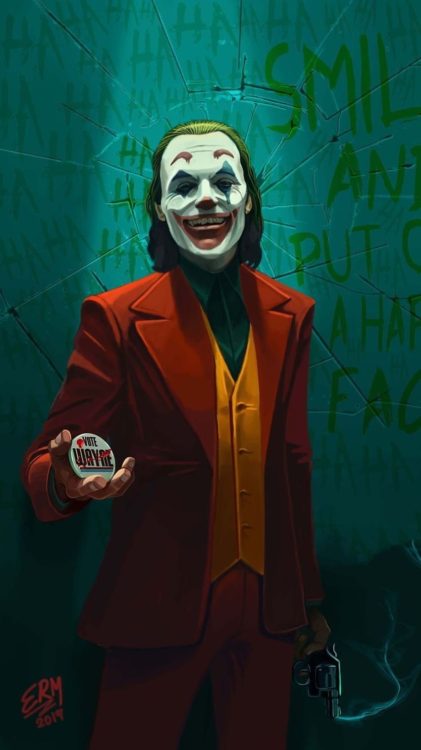 Shiny Happy People บน The Joker Art ในปี 2020 แบทแมนโจ๊กเกอร์ Gotham Joker วอลล์เปเปอร์โทรศัพท์ HD