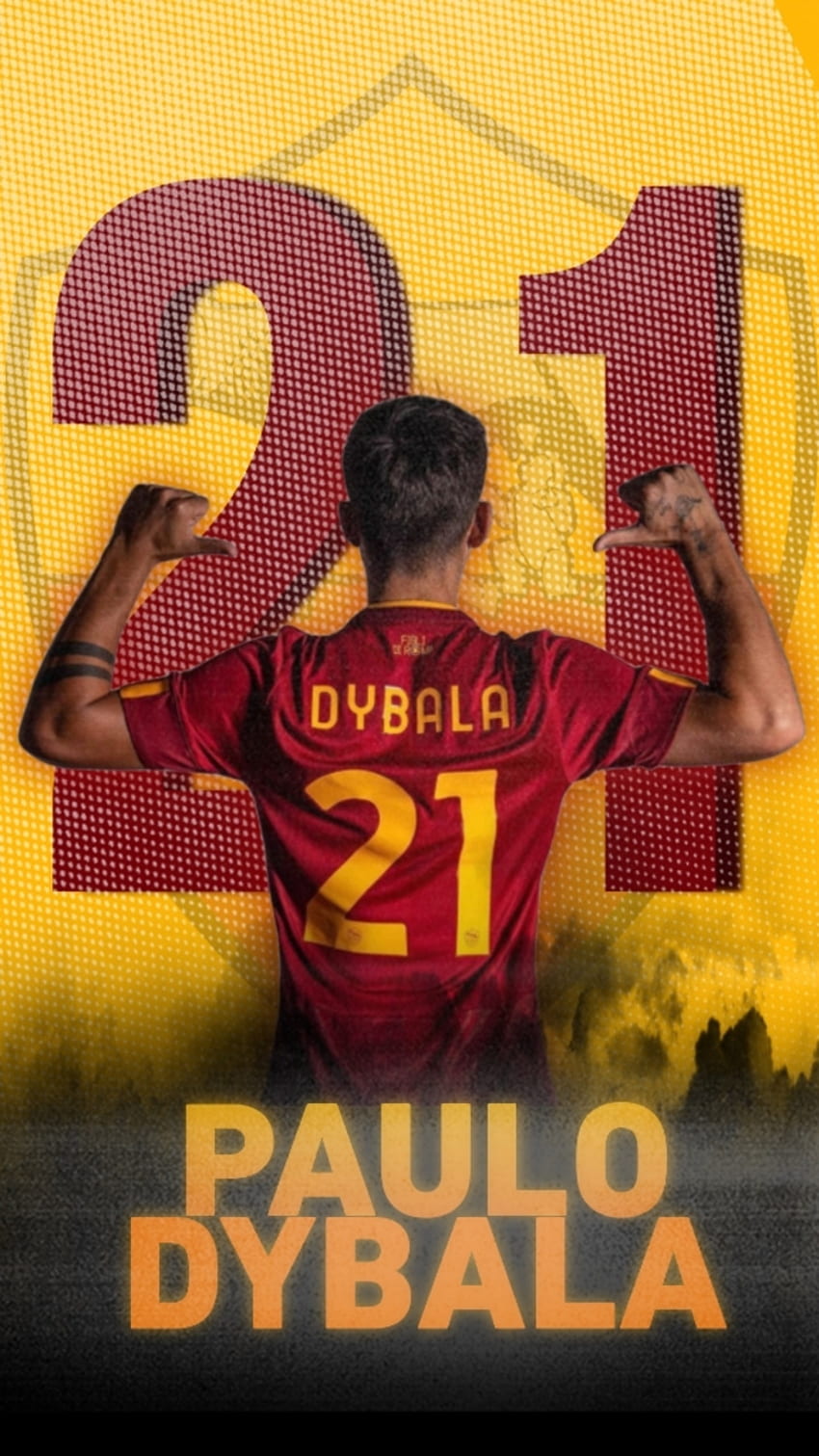 Dybala Rom, Kunst, Calcio, Sporttrikot, Roma, 21, Fußball HD-Handy-Hintergrundbild
