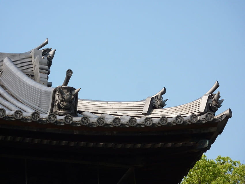 헤이즐 파일: 카와라: 일본식 지붕 타일 HD 월페이퍼