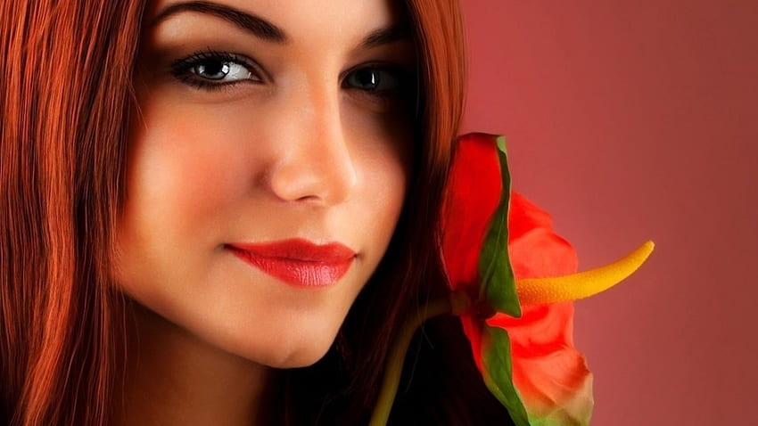 ~Sweet Lady~, model, people, female, flower HD wallpaper