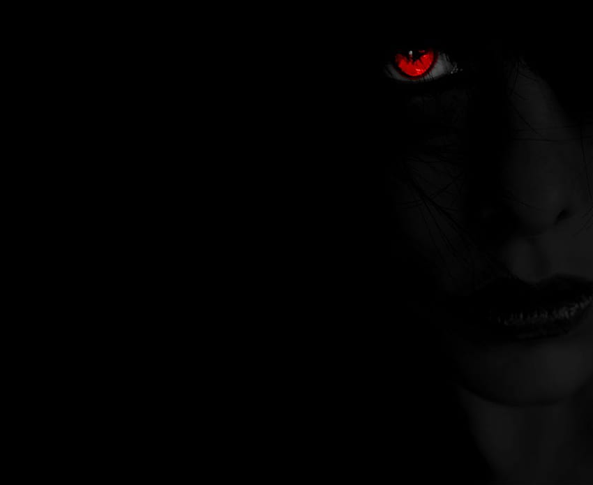 Roter Horror-Augen-Hintergrund, schwarzer und roter Horror HD-Hintergrundbild
