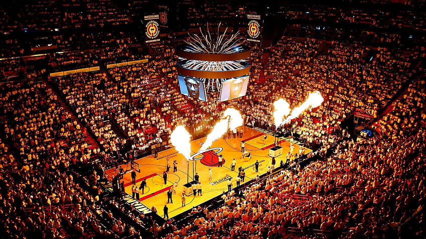 American Airlines Arena, Miami Heat & Hintergrund • 16549 • Wallur, Basketball-Arena HD-Hintergrundbild