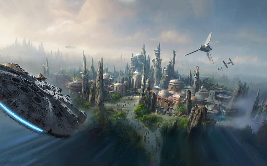 Disney's Star Wars Land Artist Rendering () :, Star Wars Panoramik HD duvar kağıdı