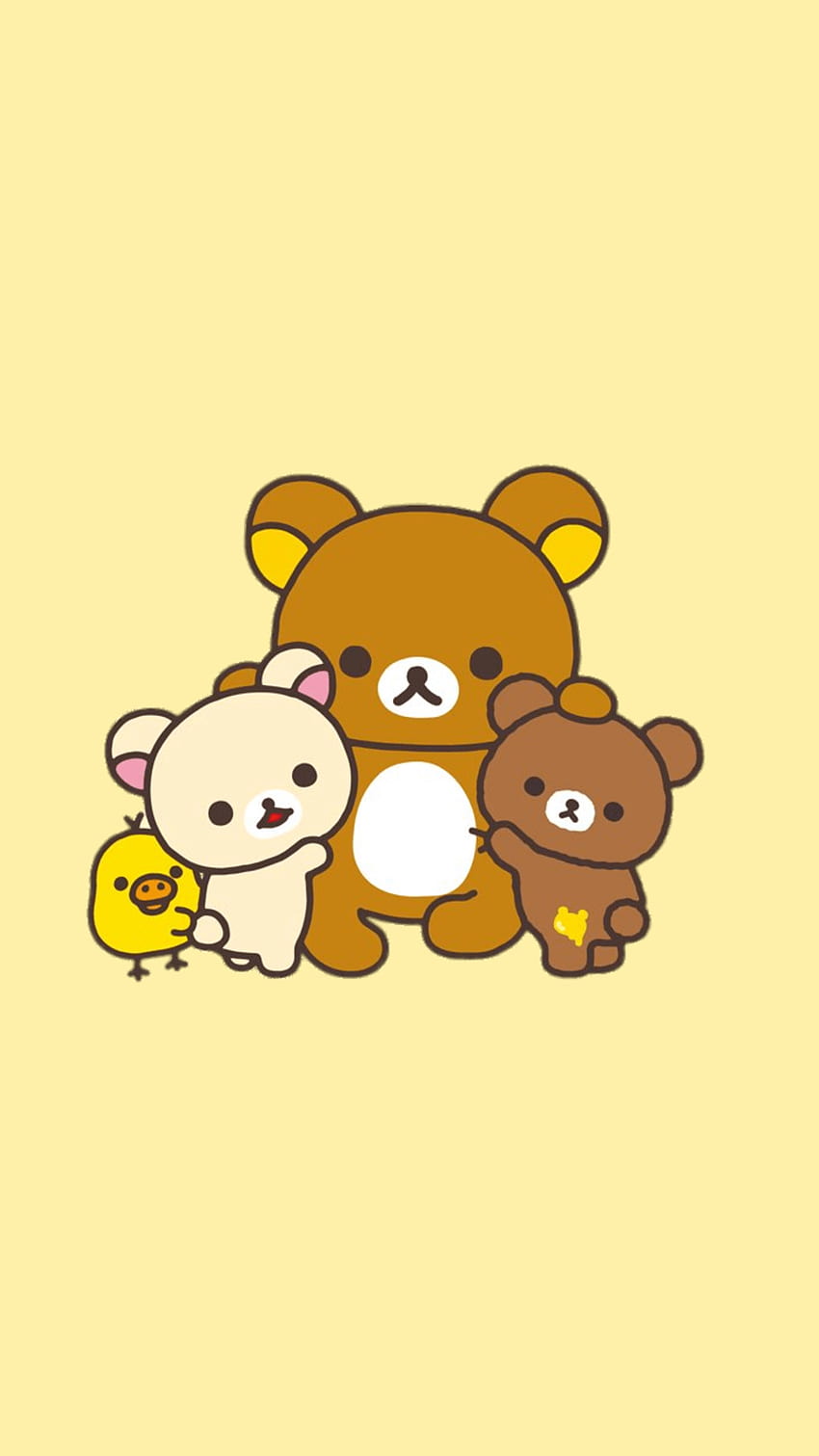 Rilakkuma iPhone . Rilakkuma , Rilakuma , Cute cartoon, Colorful Bear ...
