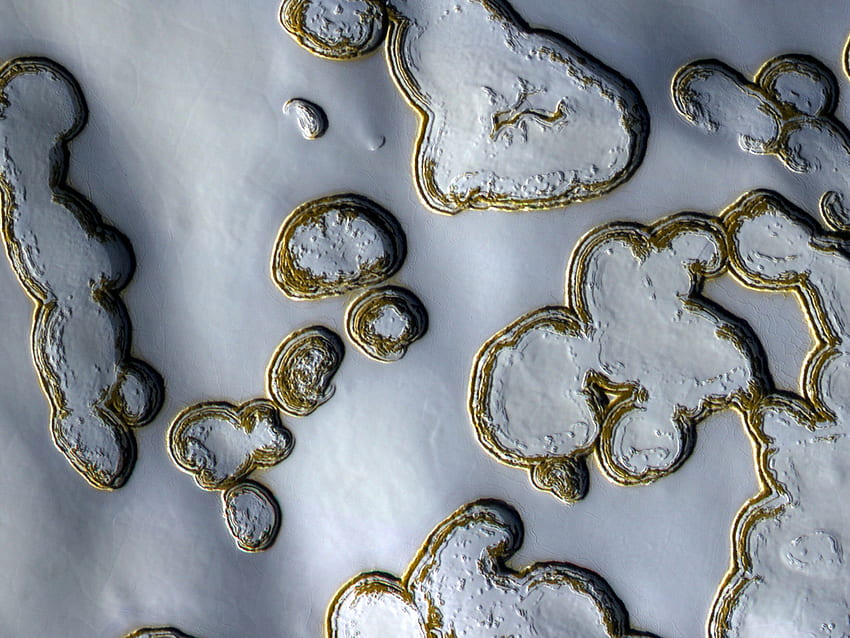 น้ำแข็งแห้งบนดาวอังคาร นาซ่า อวกาศ ทางช้างเผือก ดาวอังคาร น้ำแข็ง วอลล์เปเปอร์ HD