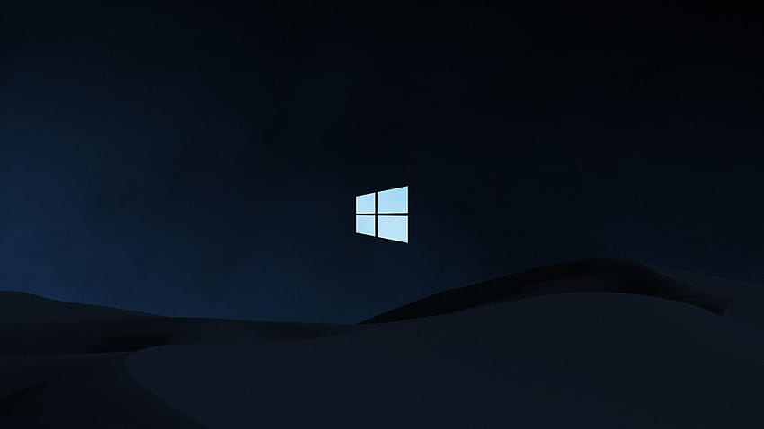 marcas, y de resolución oscura limpia de Windows 10 fondo de pantalla