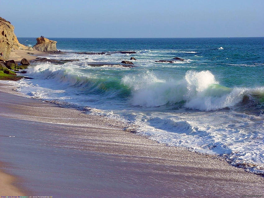 Nature, Sea, Waves, Shore, Bank, Surf HD wallpaper