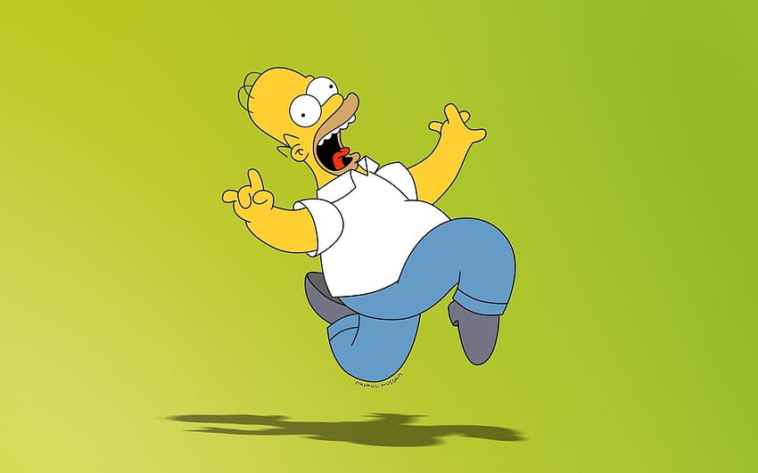 Cartoon, Homer Simpson, Simpsons HD wallpaper