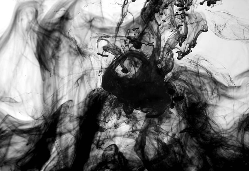 asap hitam, asap tekstur, latar belakang tekstur asap hitam, . Tinta dalam air, Latar belakang asap, Asap, Asap Abu-abu Wallpaper HD