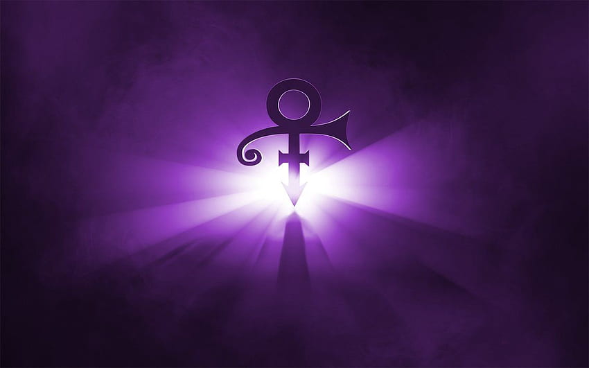 Prince Glowing Symbol HD wallpaper