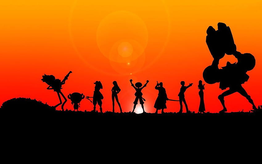 Personnage de silhouette noire One Piece Family Anime. One piece iphone, One piece anime et Anime background Fond d'écran HD
