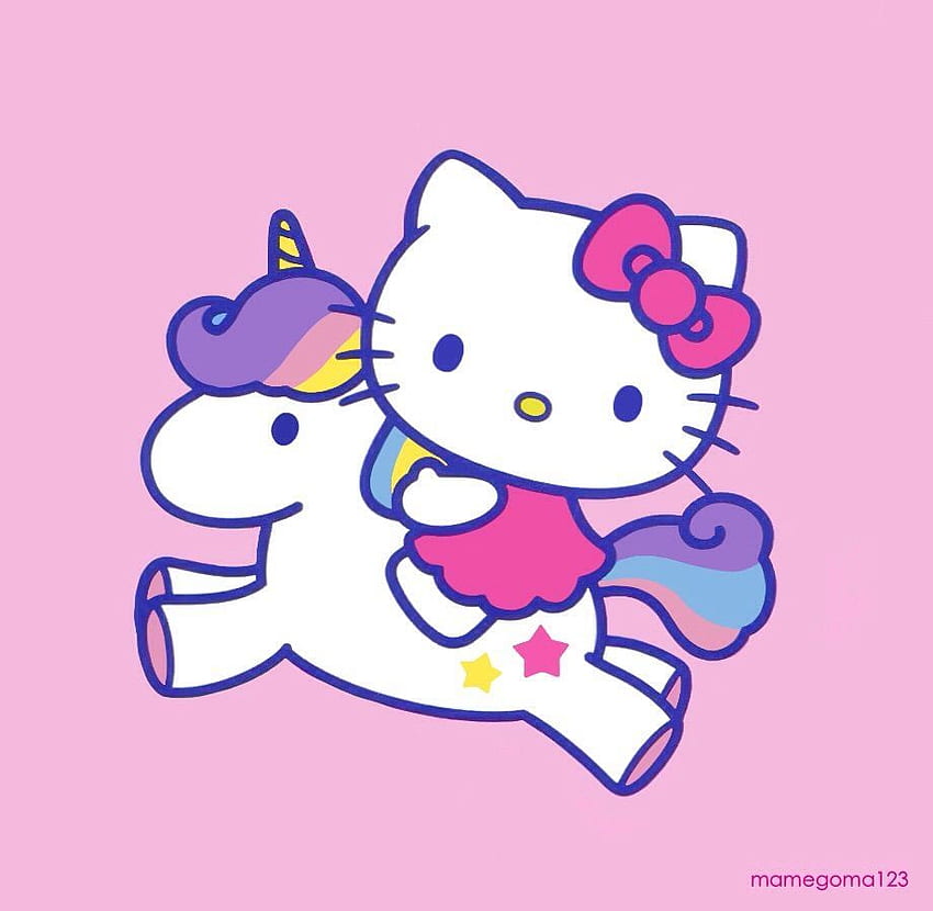 Unicornio hello kitty ><. Hello Kitty. Hello kitty, Hello HD wallpaper