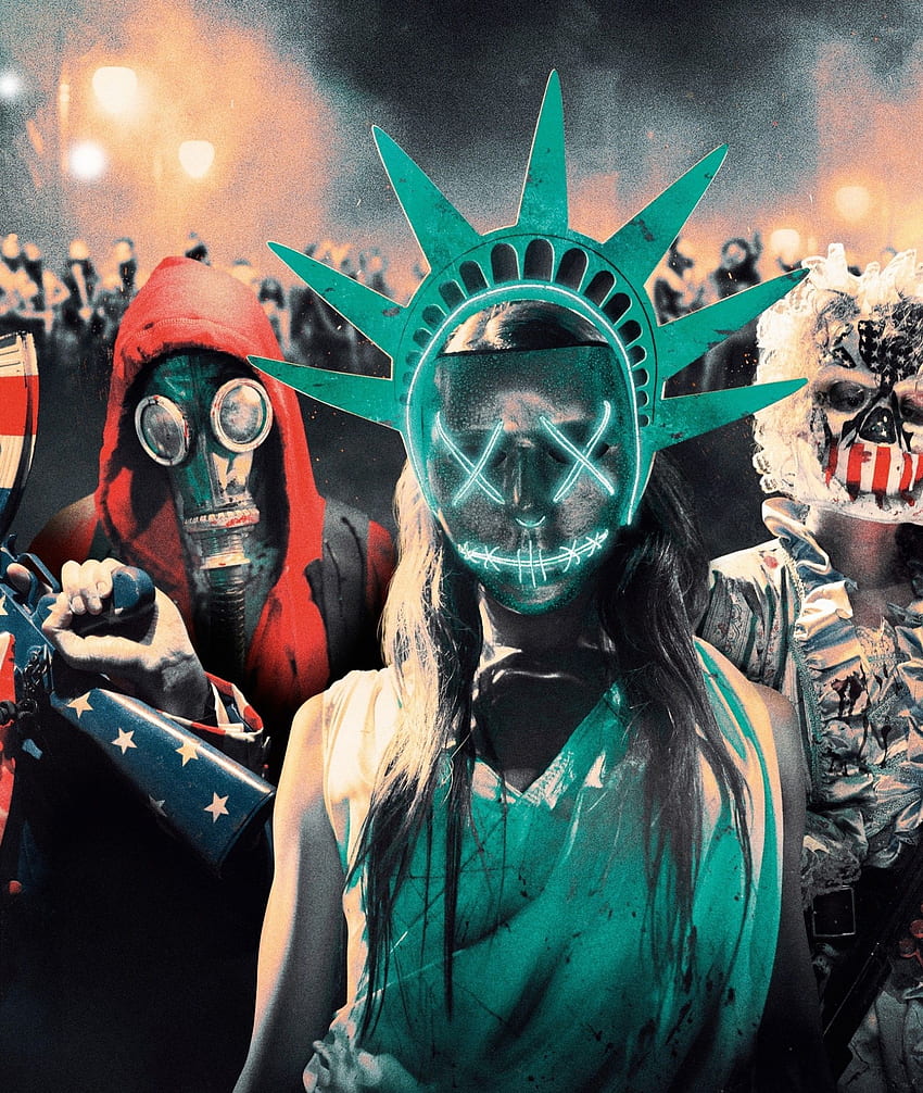 Wahljahr, Masken, Waffen - Säuberung Wahljahr-Maske - -, Die Säuberung HD-Handy-Hintergrundbild
