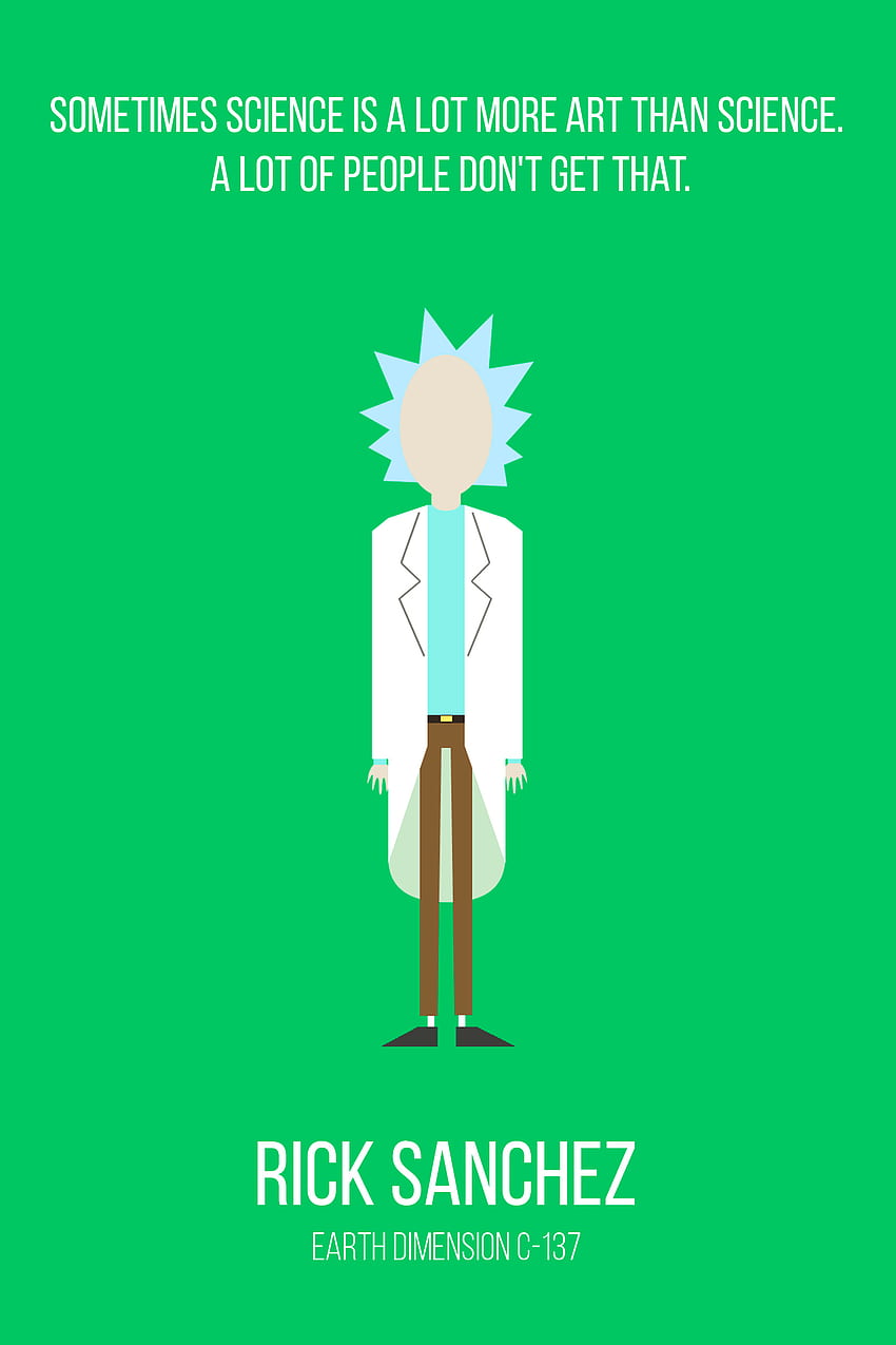 Rick and morty characters and quotes, Rick Sanchez Quotes HD phone wallpaper