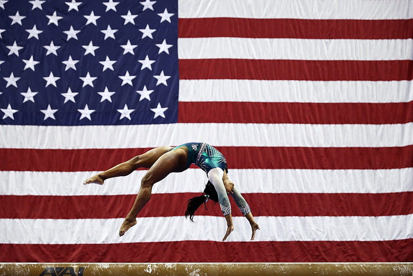 Simone Biles Just Made History With A Jaw Dropping Beam Dismount HD wallpaper