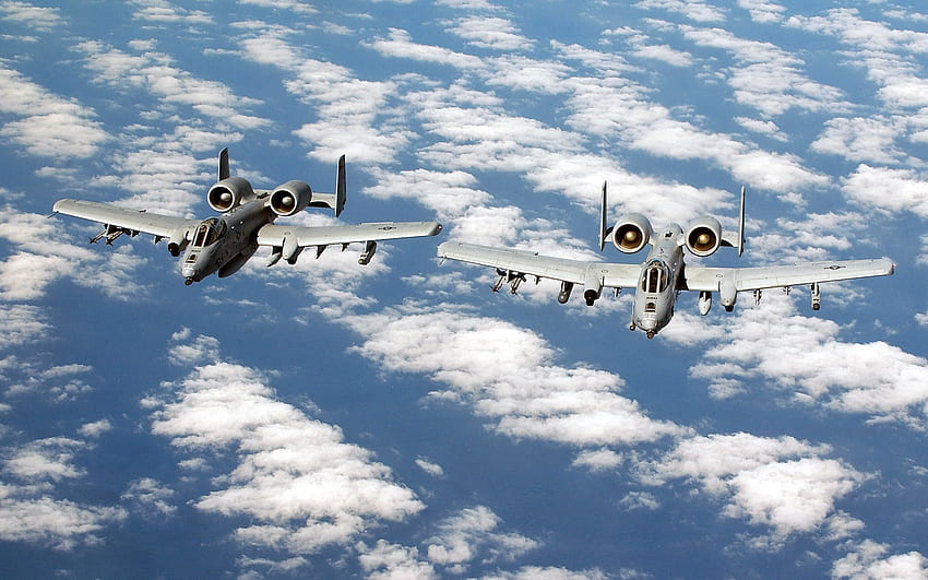 Военни, Самолети, Warthog, Thunderbolt, A 10 Thunderbolt II, A 10 - HD тапет