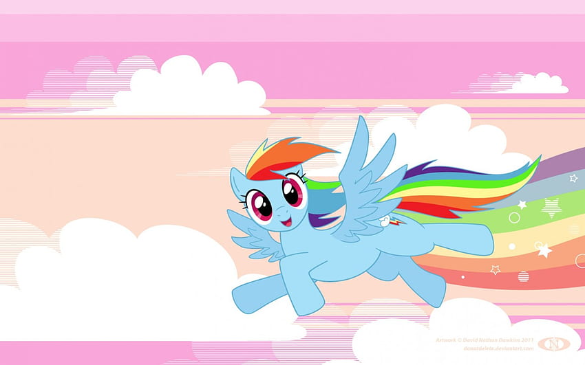 Rainbow Dash - MLP, Fluttershy, Rainbow Dash, L'amitié est magique, Mon petit poney Fond d'écran HD