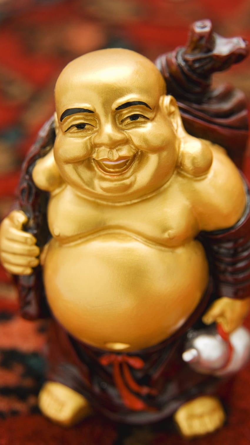 Buddha che ride, Buddha d'oro Sfondo del telefono HD