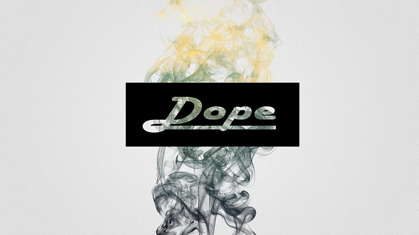 Dope illustration, dope, smoke, white, simple background HD wallpaper