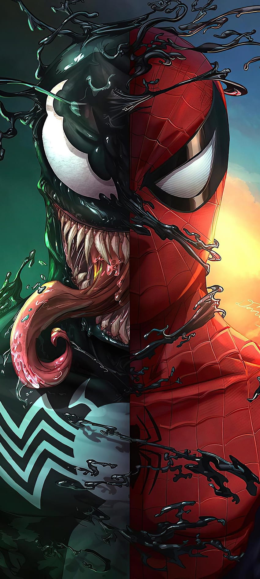 Spidermqn, eye, head, venom, spiderman HD phone wallpaper