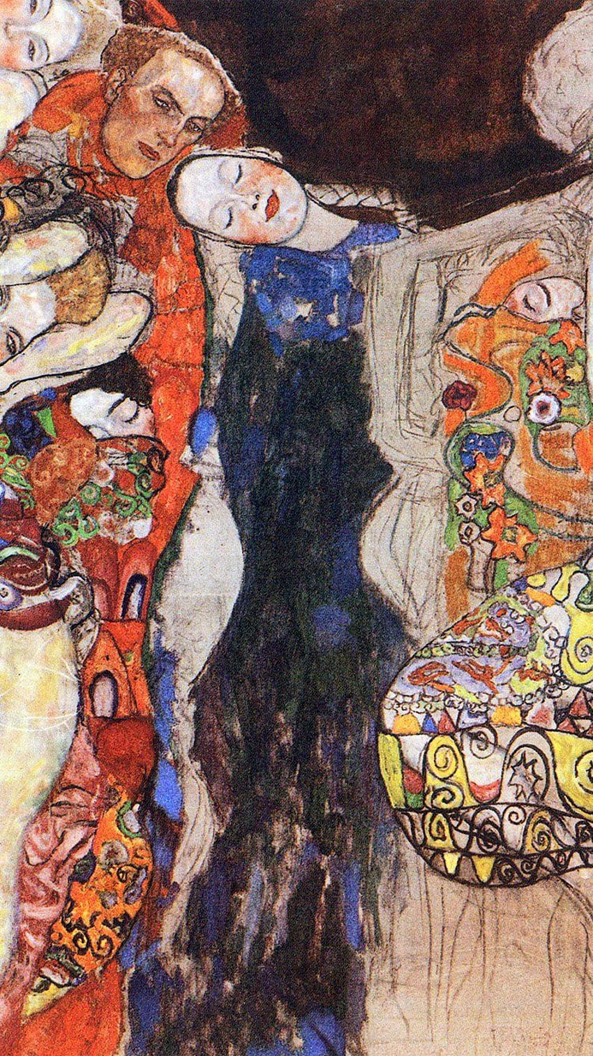 iPhone'a . Gustav Klimt maluje klasykę Tapeta na telefon HD