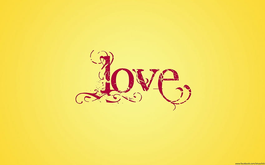 Saint Valentin, Saint Valentin, texture jaune, amour, texture, amour, libellé, Saint Valentin Fond d'écran HD